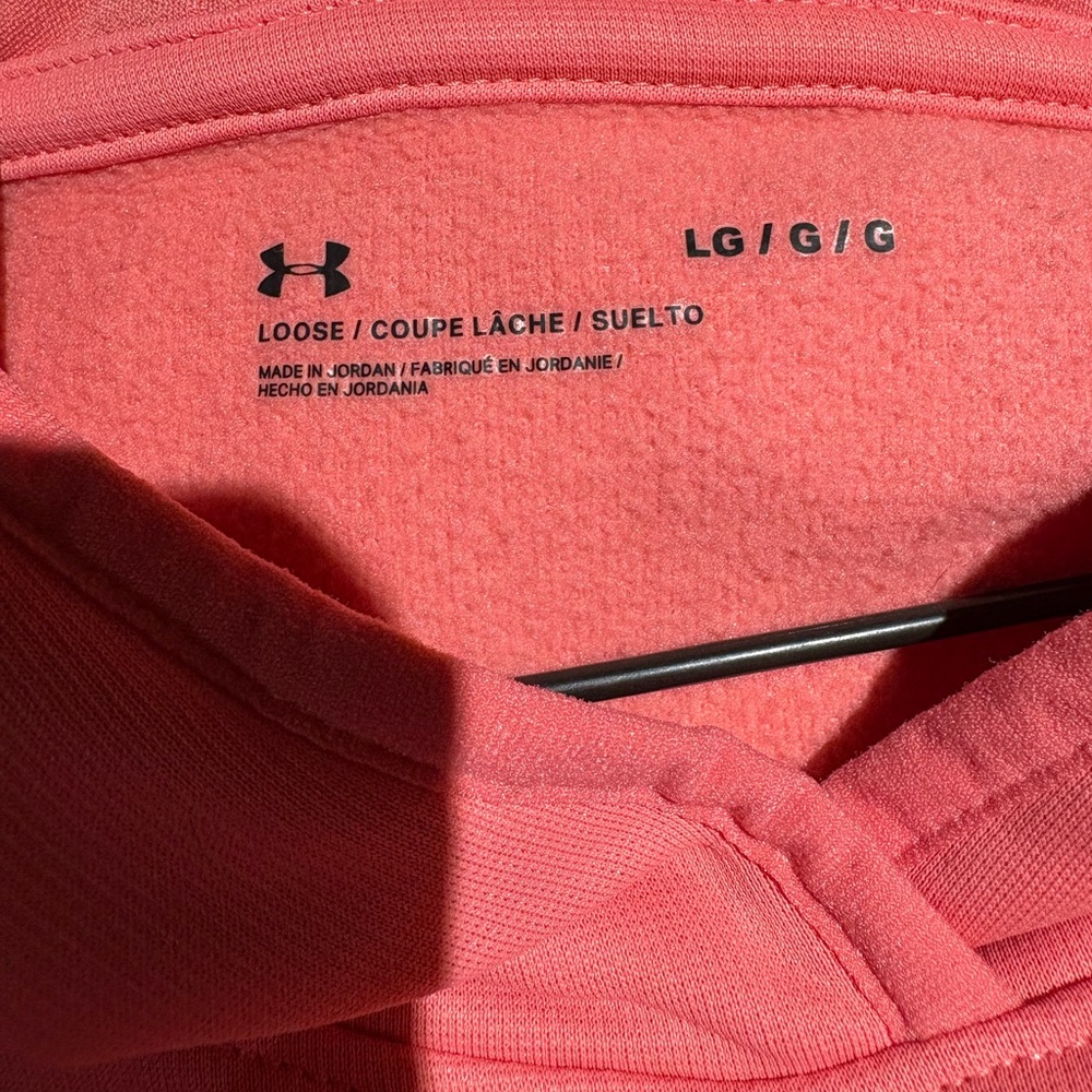 Under Armour Loose Fit Pink Size Large Hoodie - Picture 6 of 7